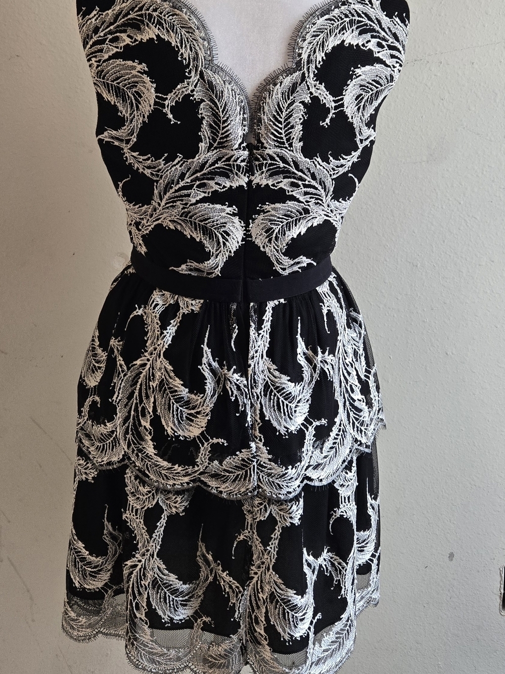 BCBG Lace Appliqué Cocktail Dress - Picture 3 of 6